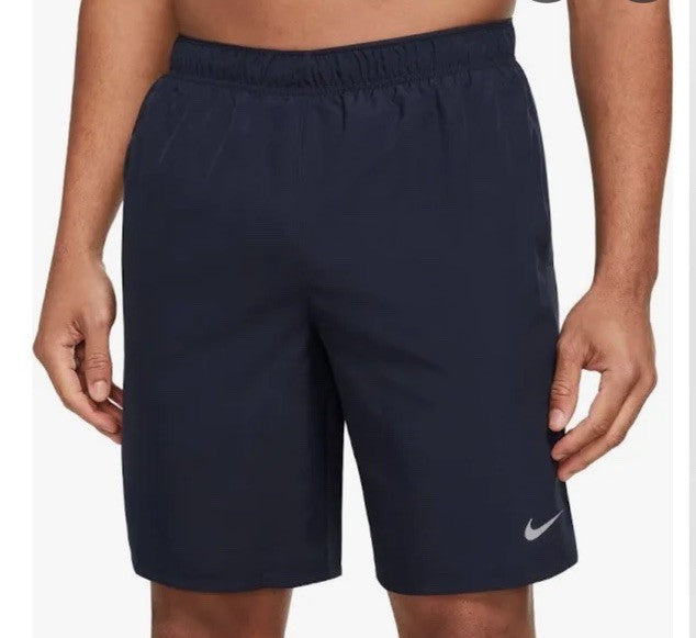 $40 Nike Men’s Dri Fit Challenger Running 9” Lined Shorts DV9361- Navy- Medium