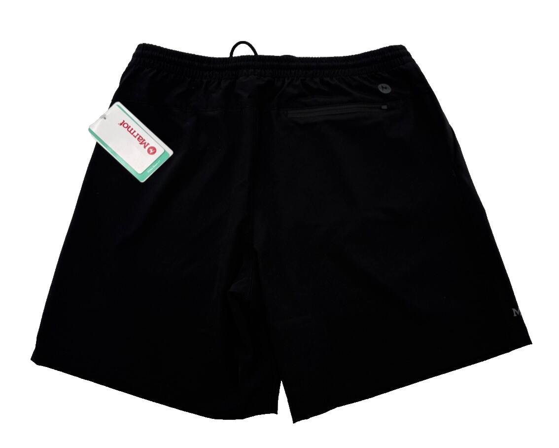 $70 Marmot Men’s- Elche UPF 50 Shorts 7”-Black-Medium-New Tag