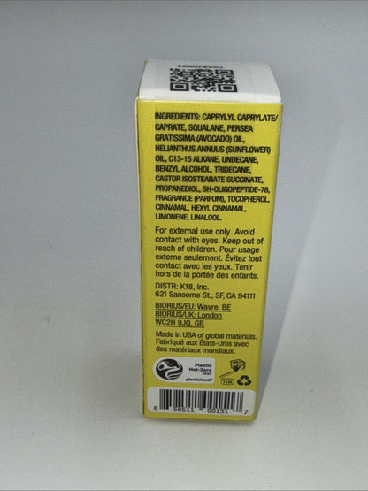 K18 Molecular Repair Hair Oil Biomimetic Hair Science  .34 oz / 10 ml