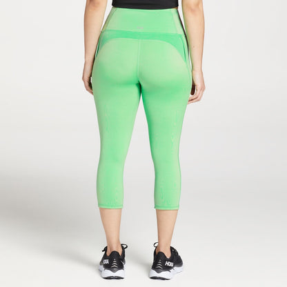 $40 DSG Women’s High Rise Run Capri Tight - Slime Green - Medium - New With Tags