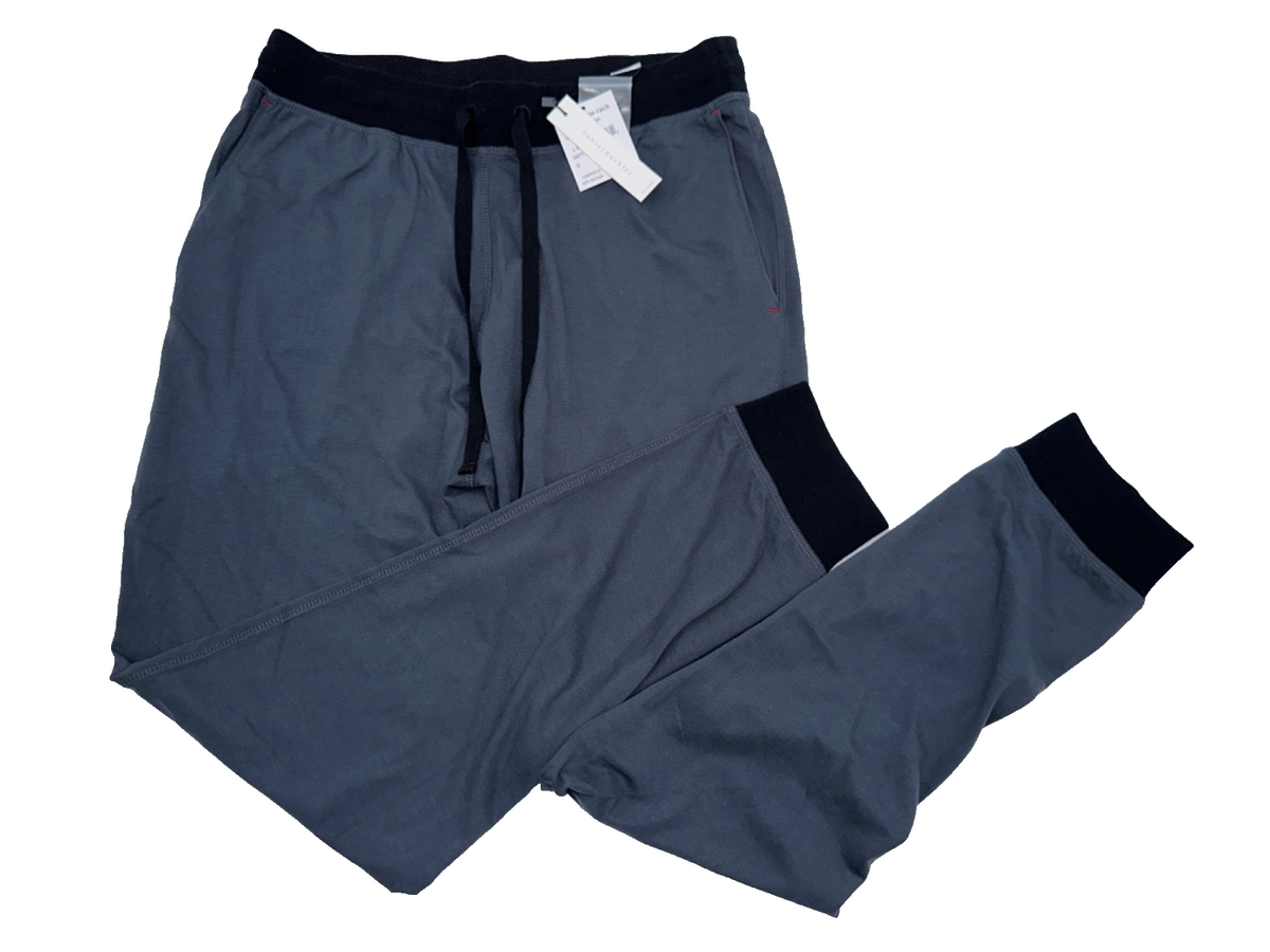 $75 Daniel Buchler Men's Lounge Leggings - Grey/Black - Small - New With Tags
