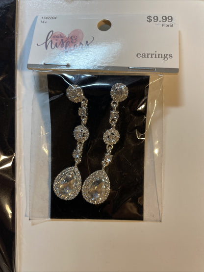 Combo Lot 3 PCs Studio His & Hers WEDDING Set: EARRINGS- Headpiece - Bracelet