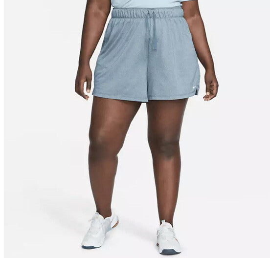 Nike Women’s Dry Fit Attack Shorts Running Training - L/Blue -2XLarge-New