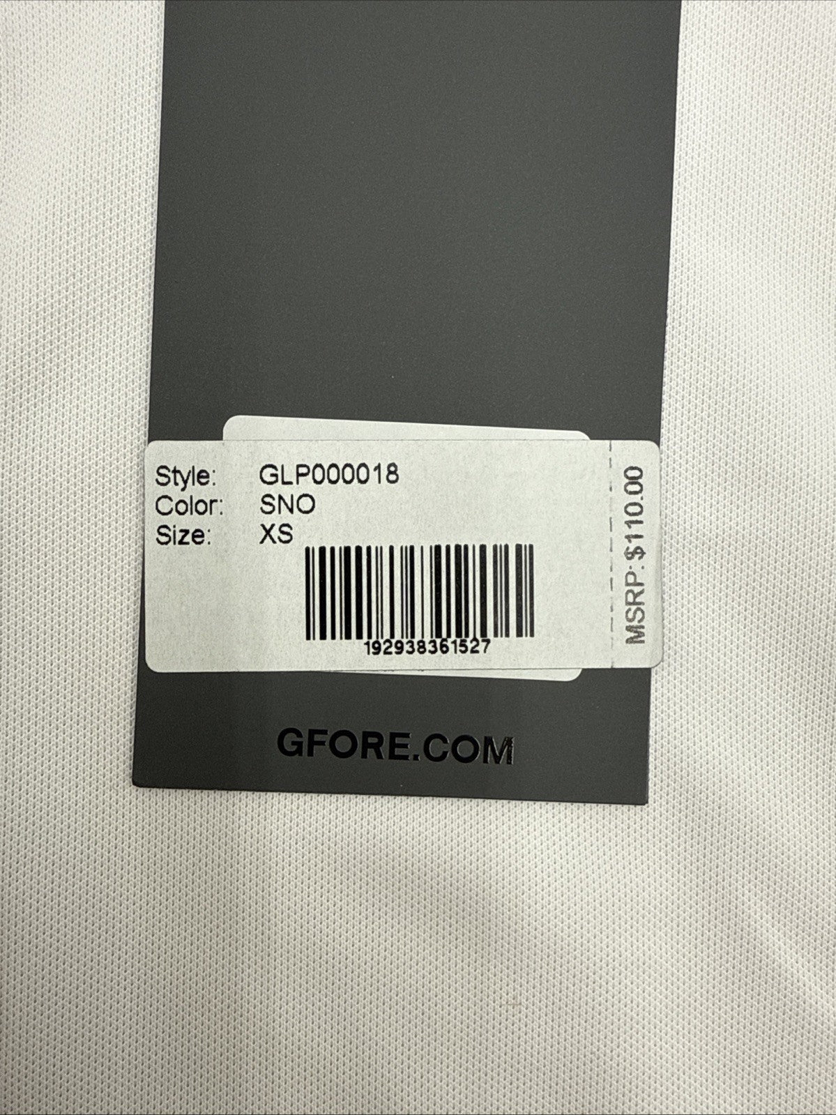$110 G/Fore Women's Pleated Collar Pique Sleeveless Polo Shirt -Snow -XSmall-NEW