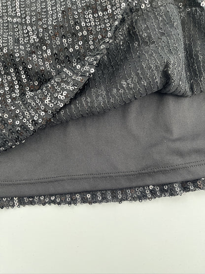 LC Lauren Conrad Women’s Scoopneck Sleeveless - Black Sequin-XSmall-New Tag  $48