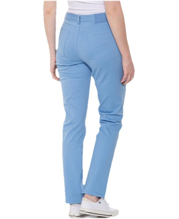 $165 GFORE Women’s Golf Essential 5-Pocket Golf Straight Leg Pants-Blue-Size 10