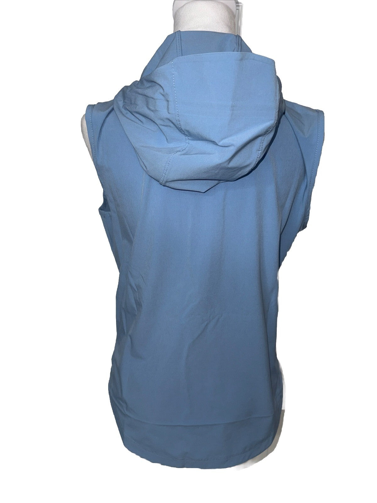 $145 Peter Millar Women’s Jameson Flex Adapt Full-Zip Hooded Vest-Blue-Medium