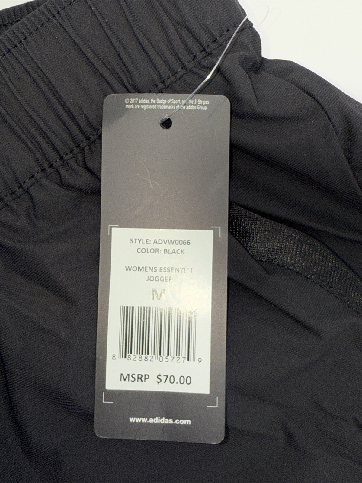$70 Adidas Women’s Essential Comfy Woven Joggers Pants- Black- Medium- New Tag