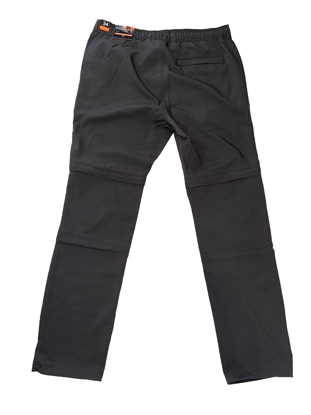 Kyodan Men’s Hiking Convertible Pants - Dark Grey - 34W x 32L - New With Tags