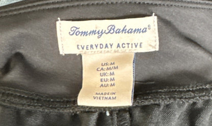 $109 Tommy Bahama Women’s Active Knit Stretch Pull On Pants-Black- Medium