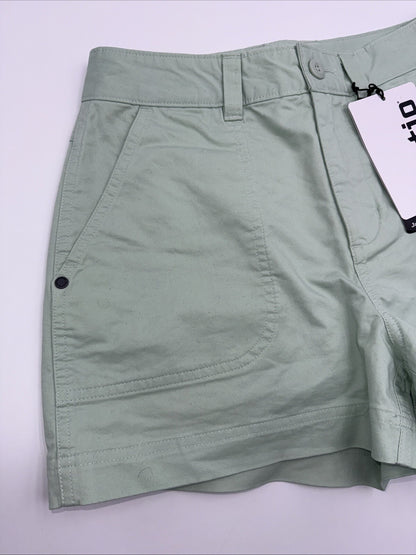 $85 Stio Women's Rivet Twill shorts - Fresh Lichen Green- Size: 2 (25”W) - New