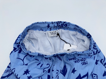 $50 Cove Men’s Swim Trunks 6.5” - TEY019/146- Blue Sol- Small - New with tag