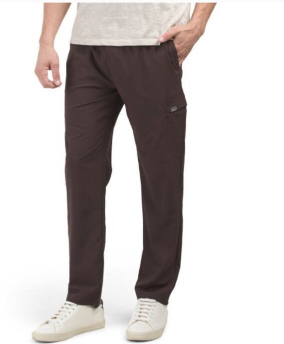 $75 Eddie Bauer Men’s Frontier Lightweight Pants-Chocolate Plum-Medium-New Tag