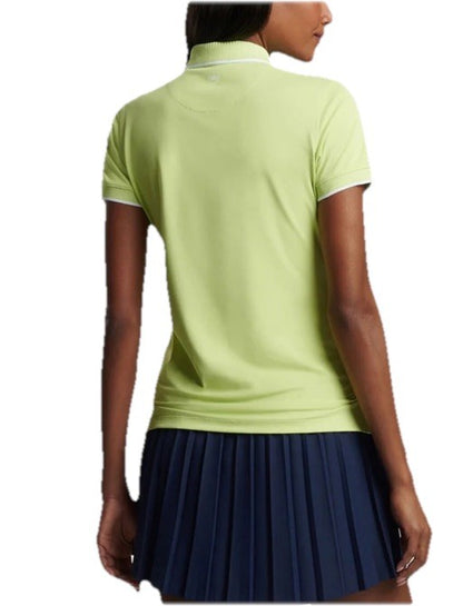 $110 Peter Millar Women’s Whitworth Mesh Sport Polo Shirt- Lime-Size XLarge -New