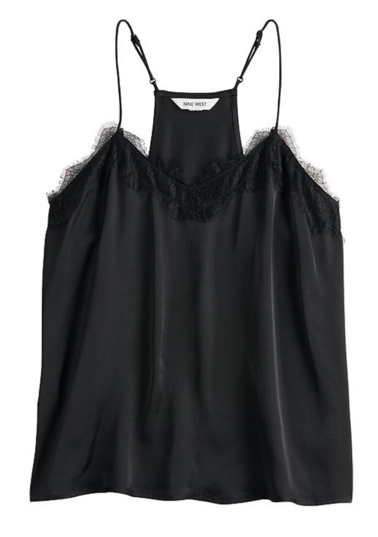 Nine West Women’s- Woven Cami- Black- Small- New Tag