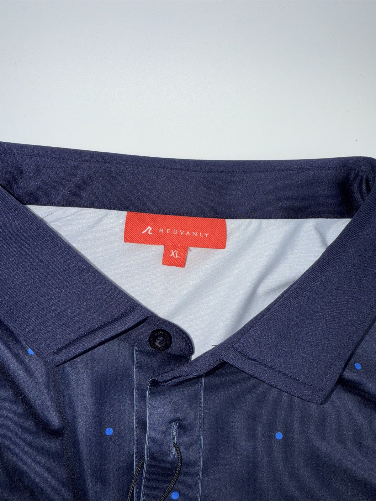 $110 Redvanly Men’s Ramey Golf Performance Polo Shirt-Midnight Navy-XLarge-New
