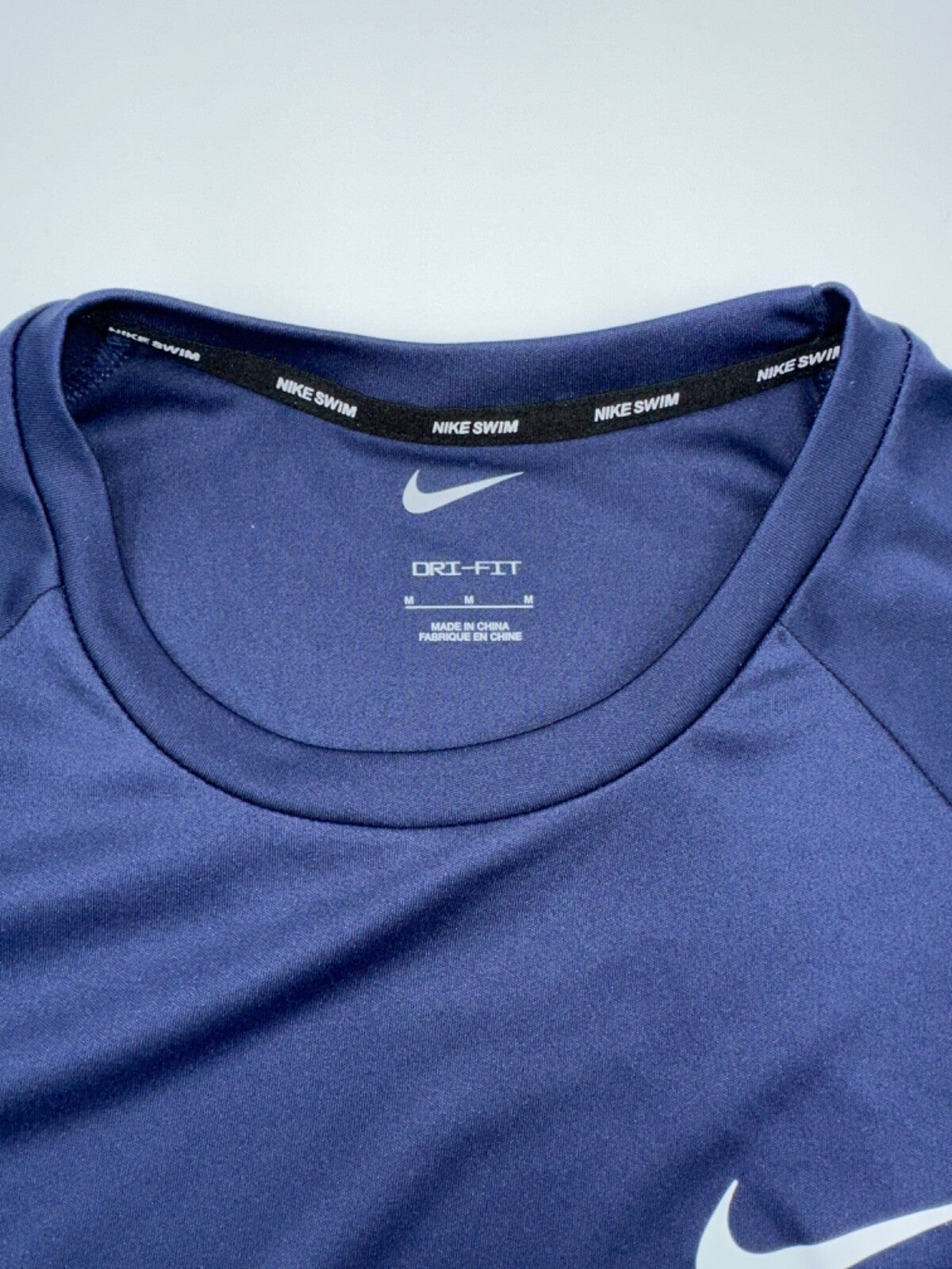$46 Nike Men’s Opti Dri Swim Shirt-Blue- Medium- New With Tag