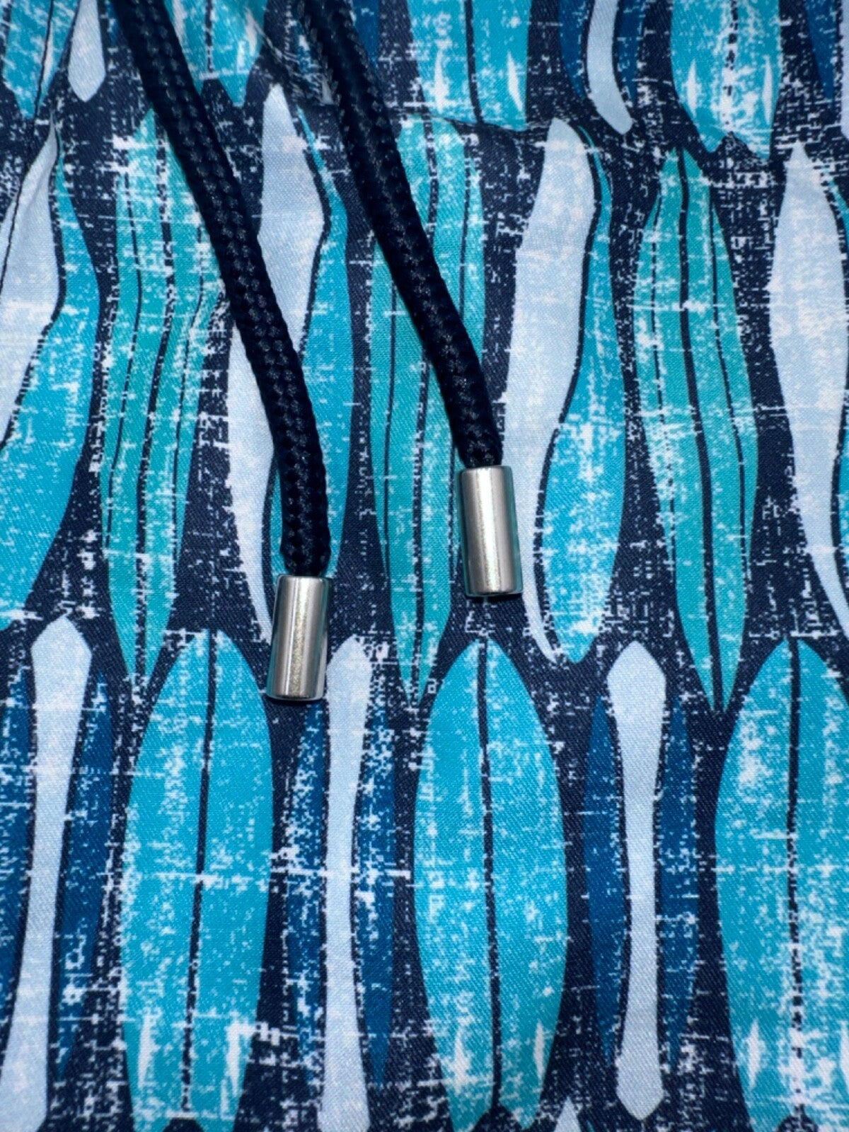 $90 Franks Men’s  6” Swim Shorts - Blue Longboard Stripe- Small- New with Tag