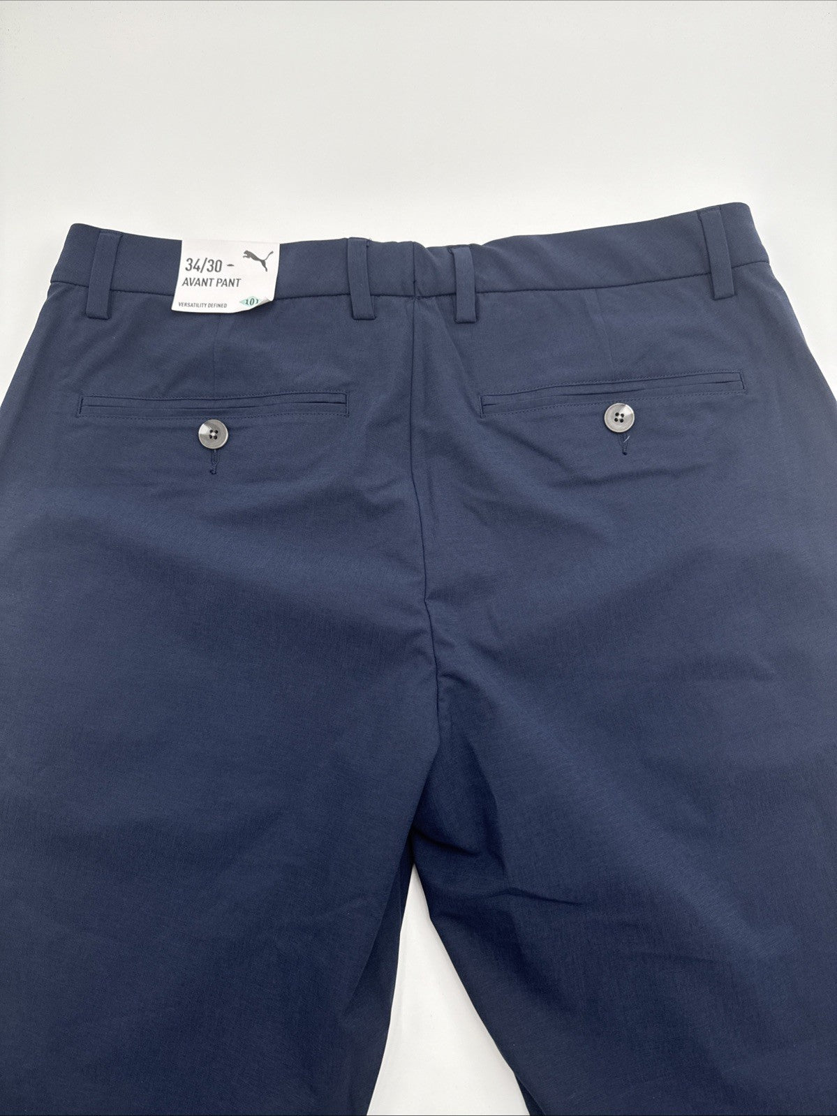$115 Puma Men’s 101 Slash Pockets Avant Golf Pant 628847 02-Deep Navy- 34W 30L