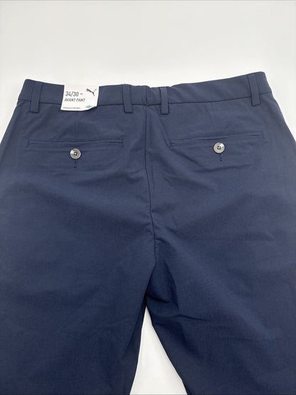 $115 Puma Men’s 101 Slash Pockets Avant Golf Pant 628847 02-Deep Navy- 34W 30L