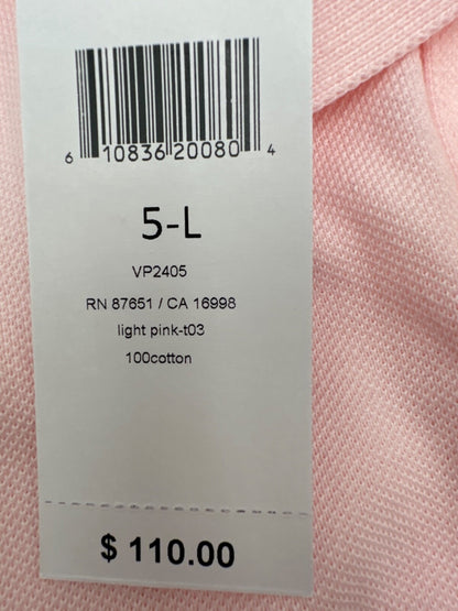 $110 Lacoste Men’s Regular Fit Pima Cotton Polo - Light Pink - Large - New