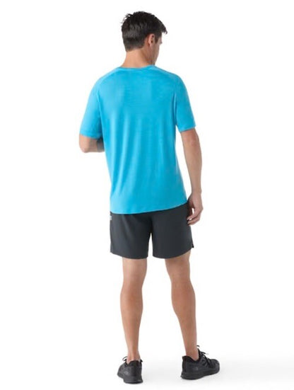 $60 Smartwool Men’s Active Ultralite Short Sleeve Shirt- Iceberg Blue-Small -New