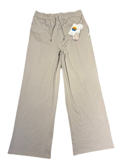 $108 VUORI Women’s Halo Essential Wide Leg Soft Pant- Ecru Heather-Large-New Tag