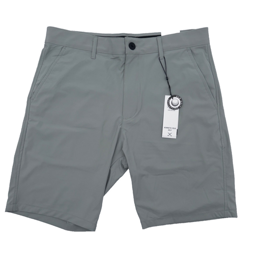 $69 Kenneth Cole Men’s Golf Shorts 9” - Dark Stone - Size 34 - New With Tags