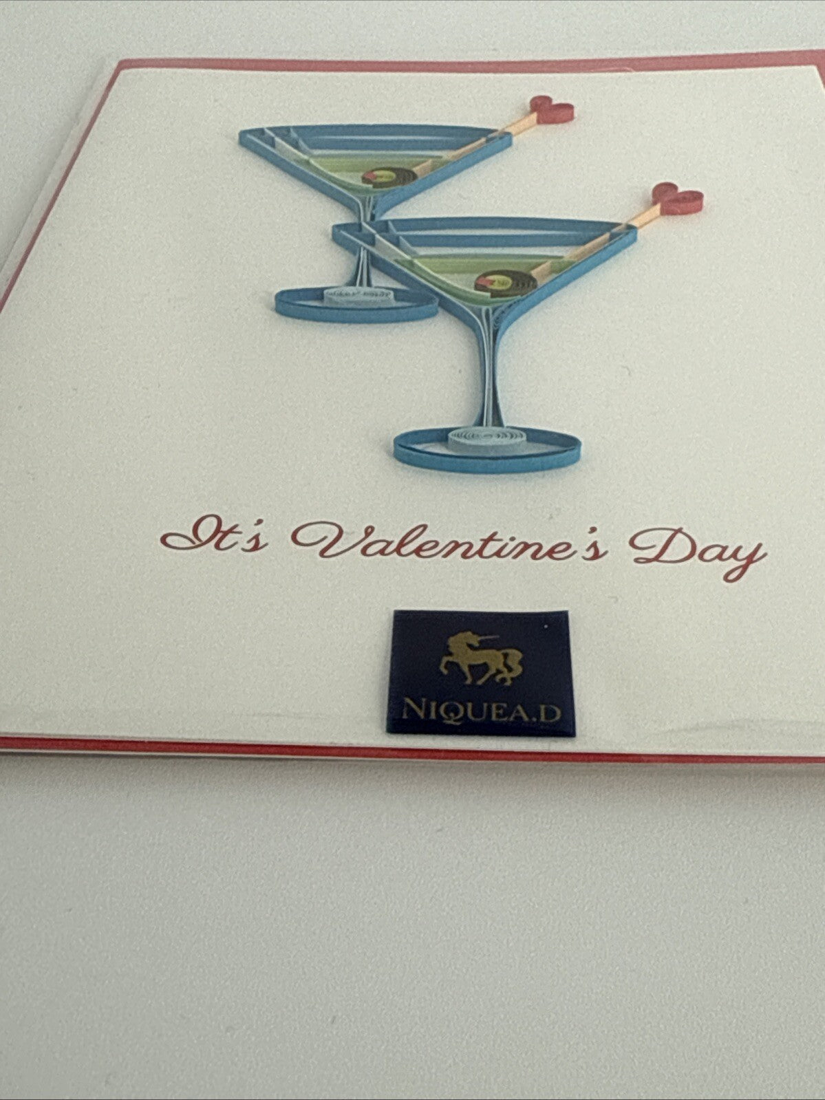 Lot Of 2 Niquea.D Dimensional Valentine's Day Greeting Cards- Upscaled Quality!