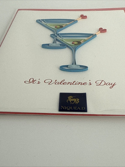 Lot Of 2 Niquea.D Dimensional Valentine's Day Greeting Cards- Upscaled Quality!