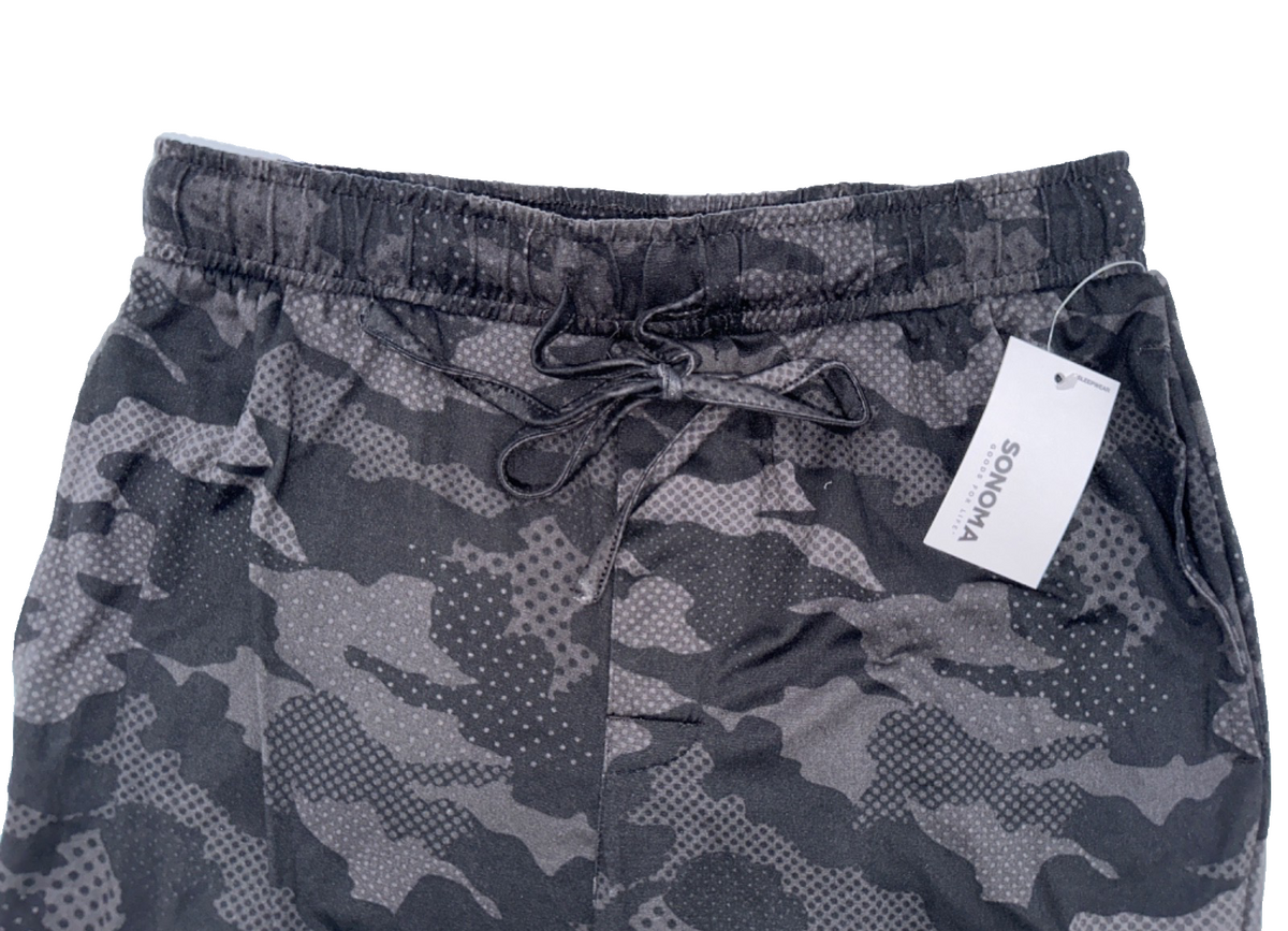 Sonoma Men's Joggers - LS21J302RP - Black Camo - Small - New With Tags