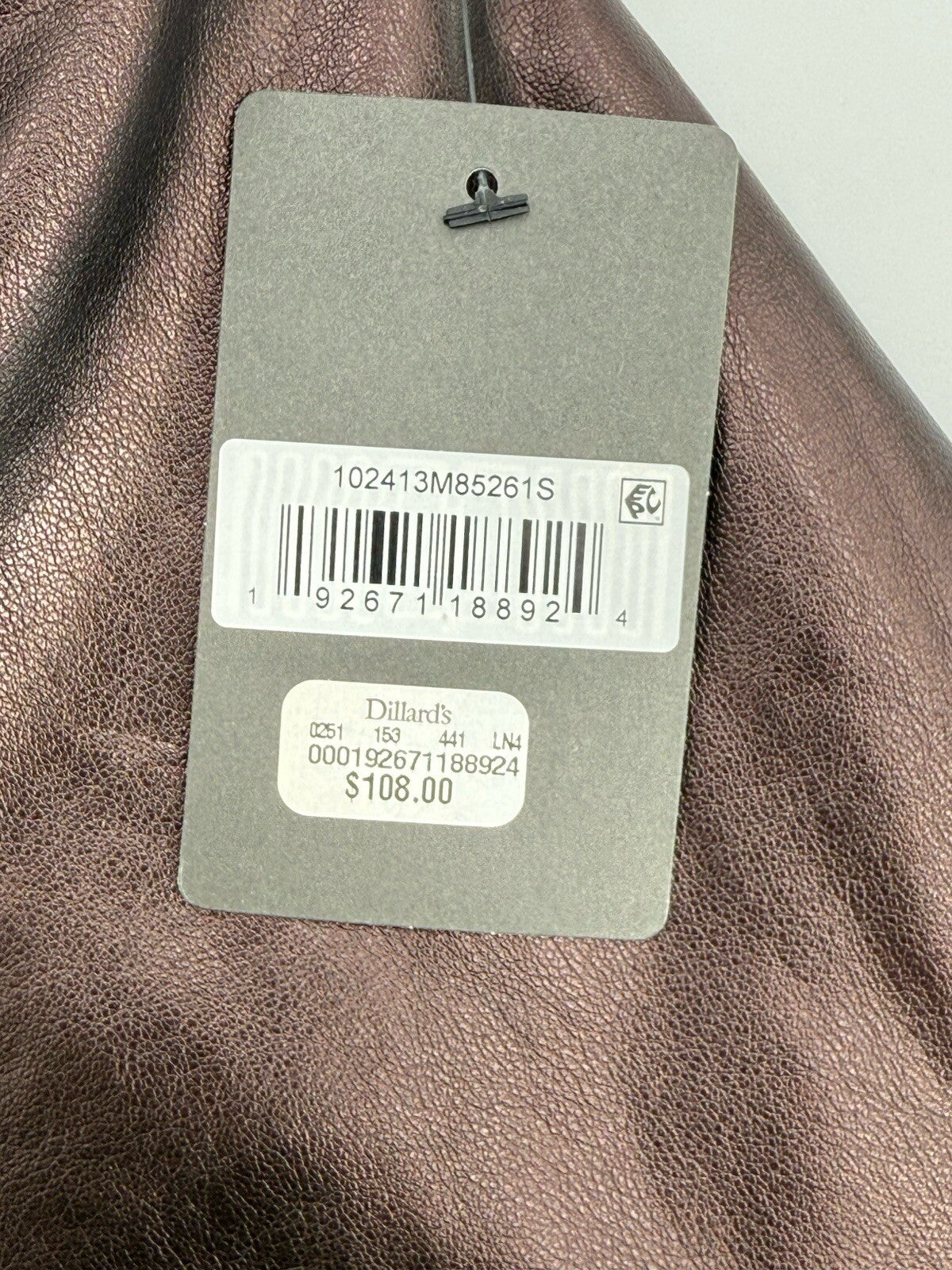 $108 Lysse Women's Stretch Skinny Faux Leather Leggings Pants-Copper -Small- New