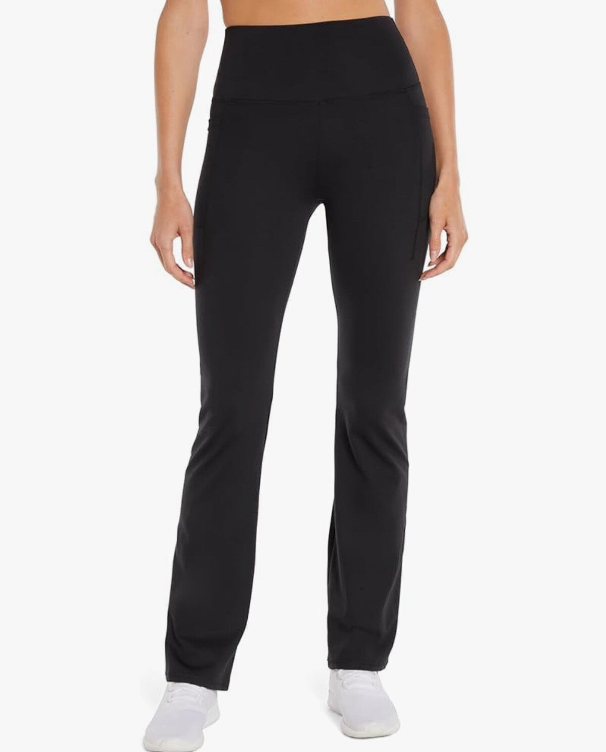 $74 Balance Collection Women’s-Easy Stella High Rise Pocket Pants- Black- Medium