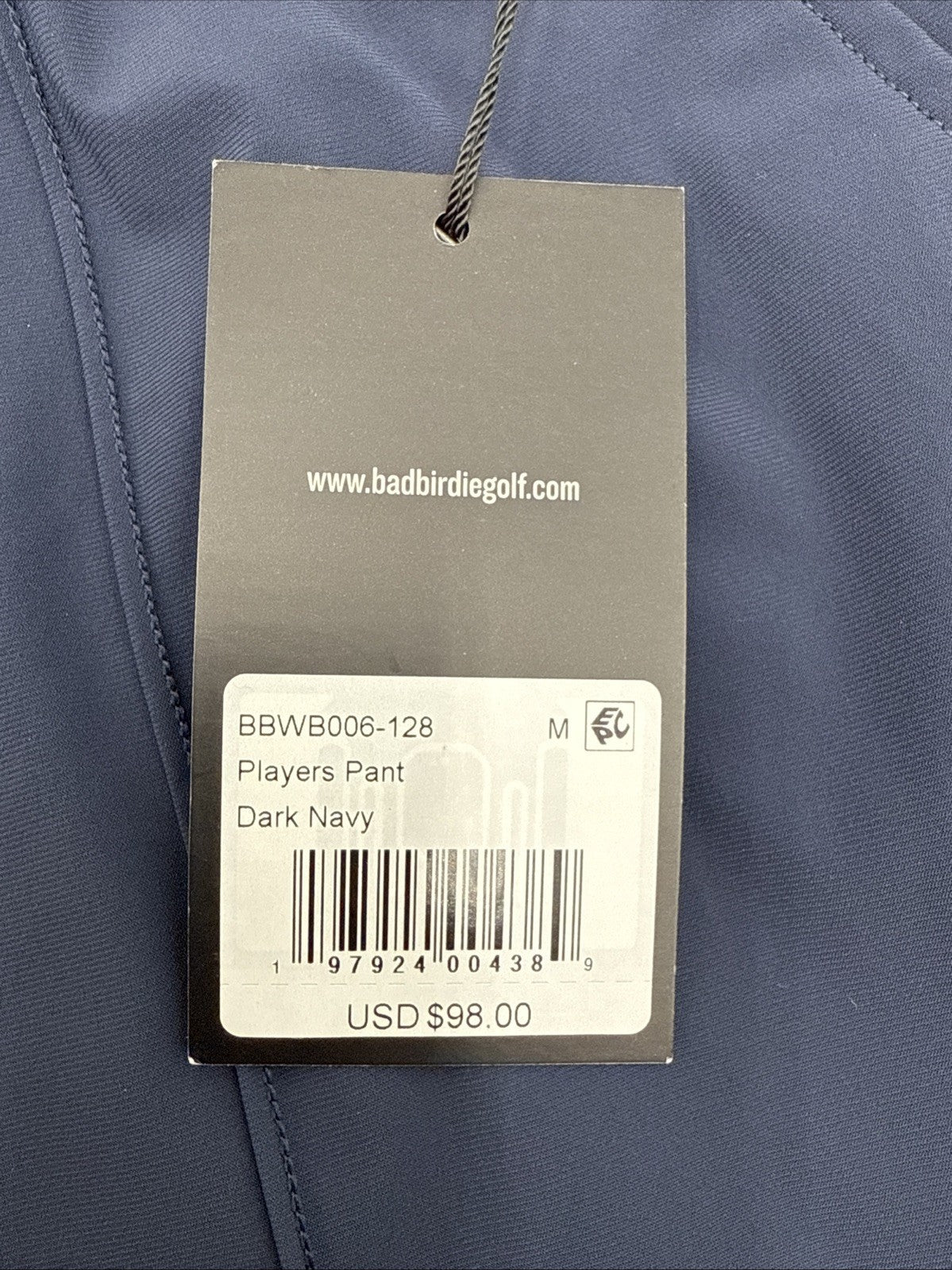 $98 Bad Birdie Women’s PLAYERS Golf Pants- Dark Navy- Medium- New Tag