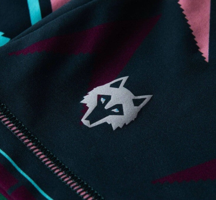 $200 Greyson Golf Pullover Sequoia Ghostwolf Print 1/4 Zip-Multicolor-Medium NWT