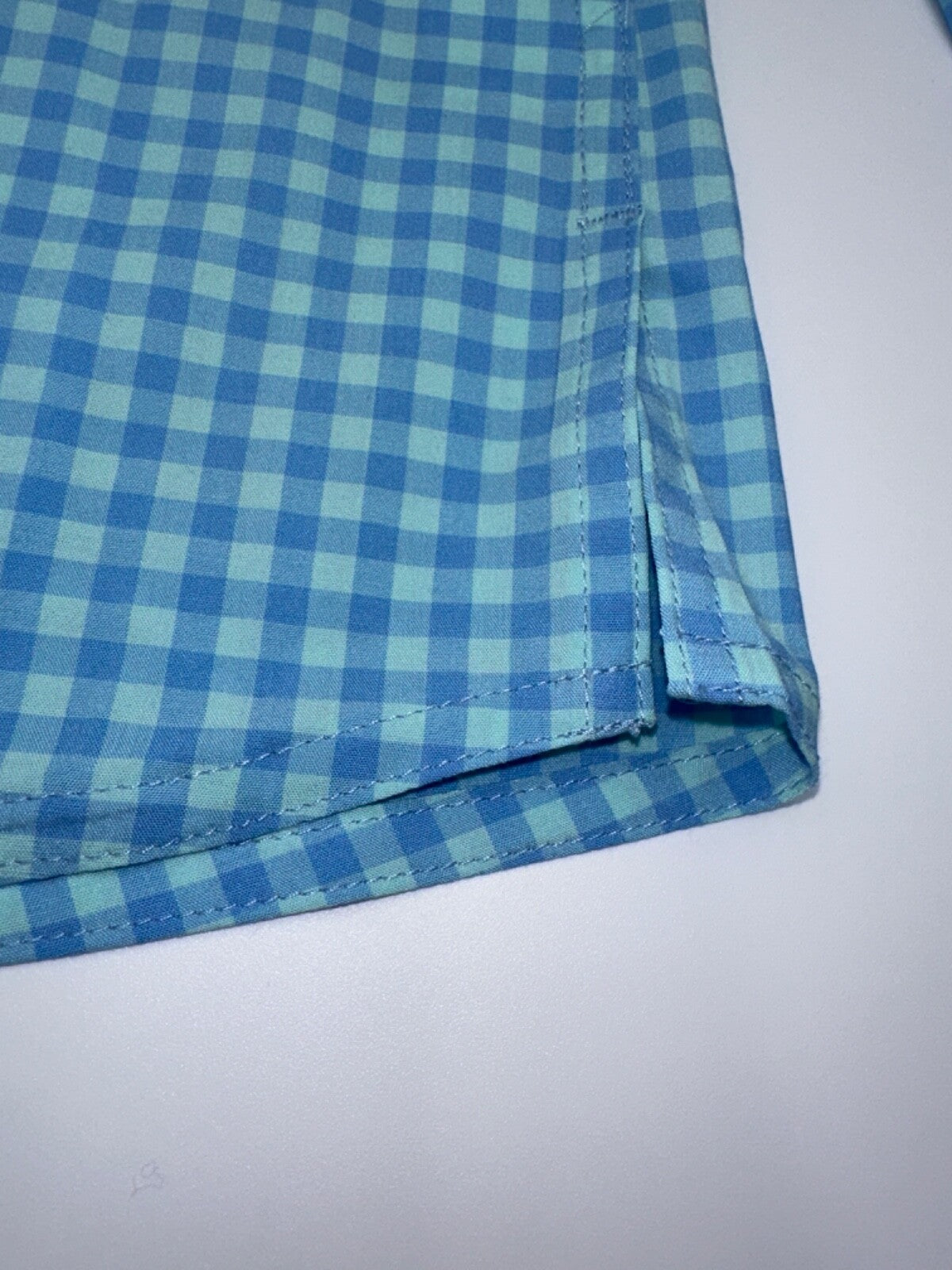 $50 Croft & Barrow Men’s Long Sleeve Button Up - Blue/Green - Small - New
