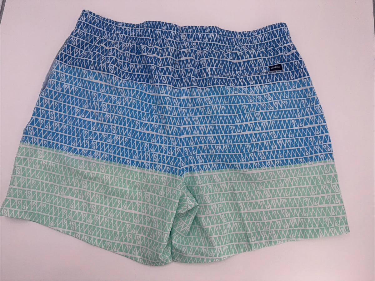 $70 Chubbies The Ocean Trifectas 5.5" Inseam Swim Trunks- Multi -XLarge -New Tag