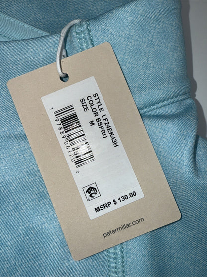 $130 Peter Millar Women’s Printed Raglan Sleeve Perth Layer Pullover-Blue-Medium