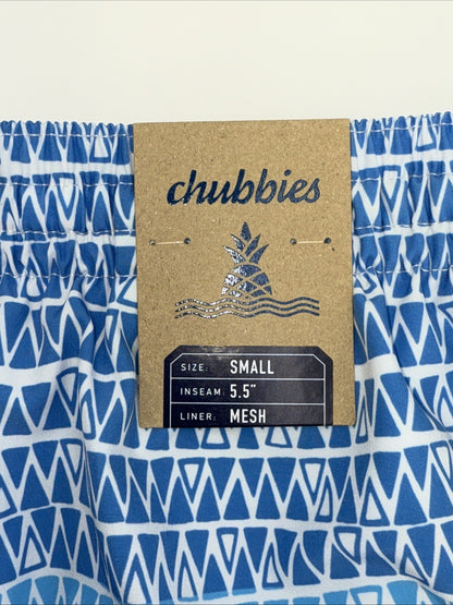 $70 Chubbies The Ocean Trifectas 5.5" Inseam Swim Trunks- Multi -Small -New Tag