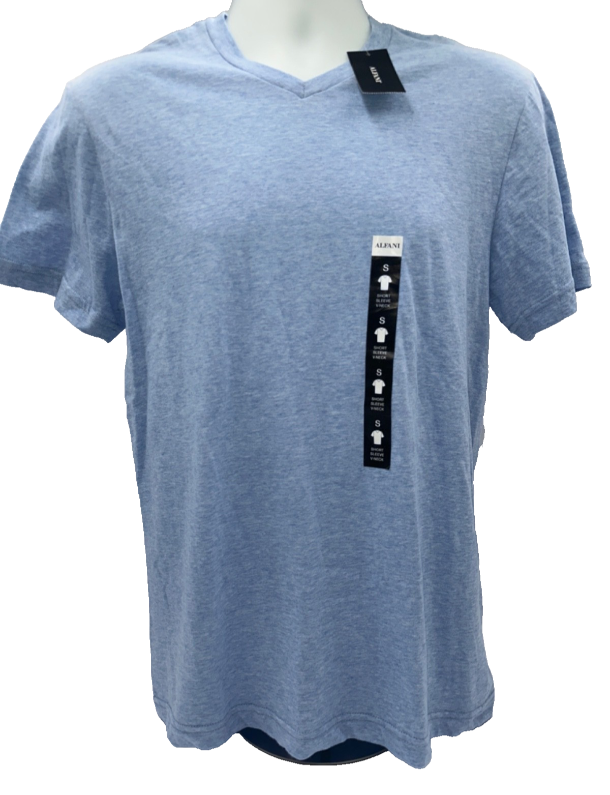 Alfani Men's V Neck T Shirt -F103HOC536 -  Ocean Heather - Small- New