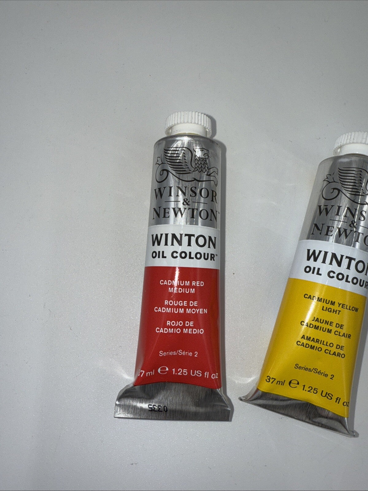 Combo Of 3 Winsor and Newton Winton Oil Colour 1.25 oz. Cadmium Red,Yellow,Blue
