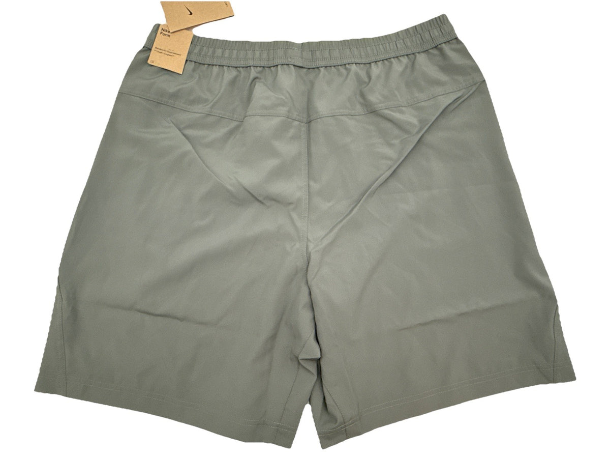 Nike Men's Form Dri-FIT 8" Unlined Versatile Shorts- Light Grey-Large Tall - New