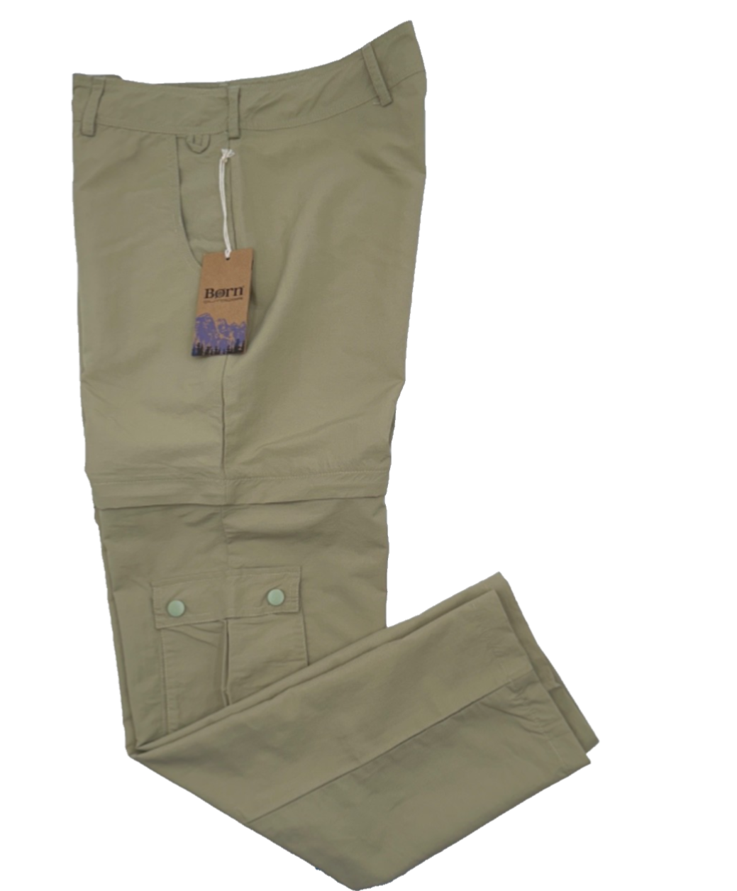 $70 BORN OUTDOOR Women’s Convertible Cargo Pants - Eucalyptus - Medium - New Tag