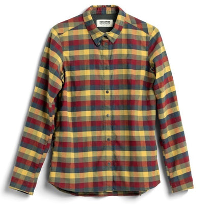$180 FjallRaven Women’s Rider’s Flannel Plaid Thick Shirt- Flag Multi-Medium-New