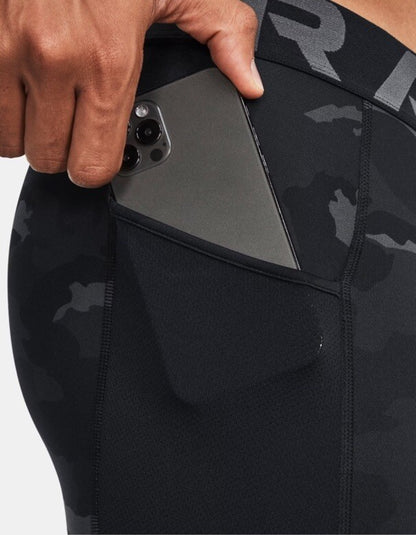 Under Armour Men's ColdGear Infrared Printed Leggings 1381747-Black Camo-XLarge