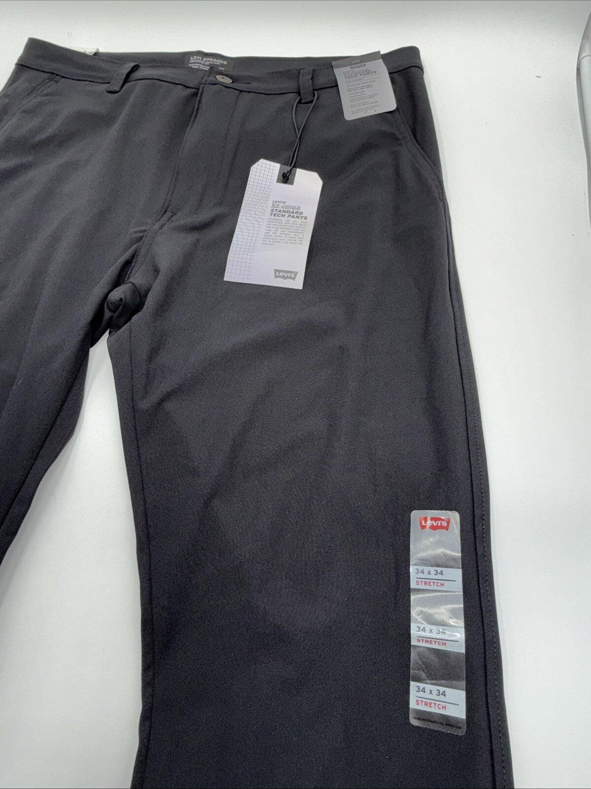 $69 Levi’s Men’s XX Chino Standard Tech Pants- Black -34Wx34L - New With Tags