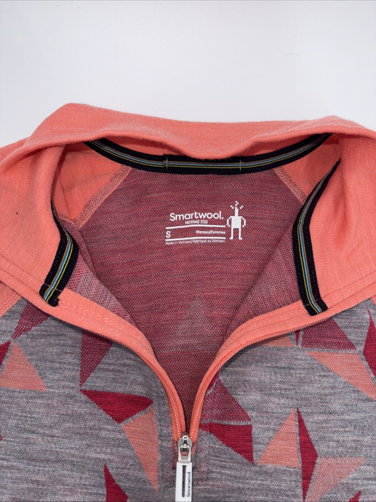 $130 Smartwool Women’s Intraknit Thermal Merino Base Layer 1/4 Zip-Coral-Small