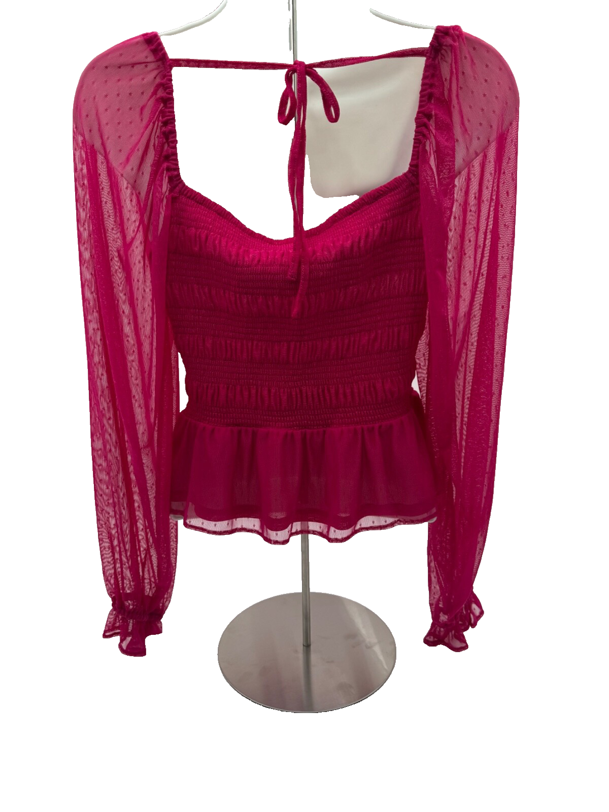 $52 LC Lauren Conrad Women’s-Cropped Party Shirt- Jersey Pink- Small-New Tag