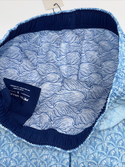 $100 Peter Millar Men’s Tropical Stingray Swim Trunks - Blue- Small - NWT