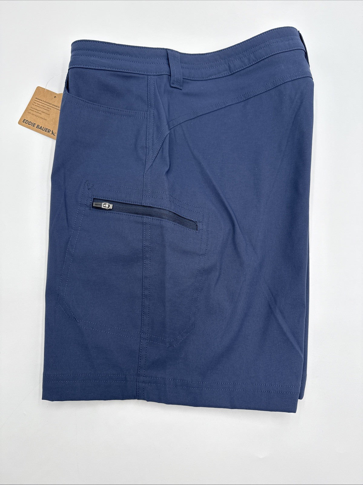 $60 Eddie Bauer Women’s Rainier Bermuda Shorts -Indigo -Size: 8 (31W)- New